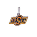 Oklahoma State Cowboys Logo in White Gold