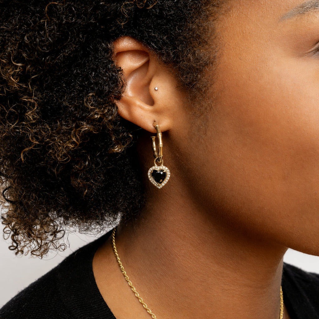 Heart Hoop Earrings