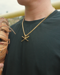 Crossed Bats Pendant