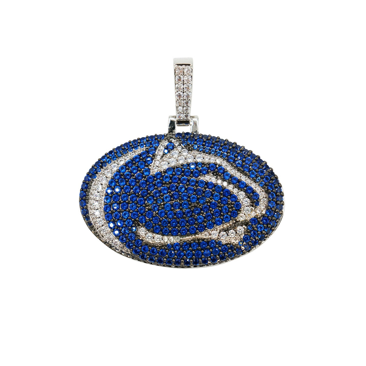 Penn State Nittany Lions Logo in White Gold