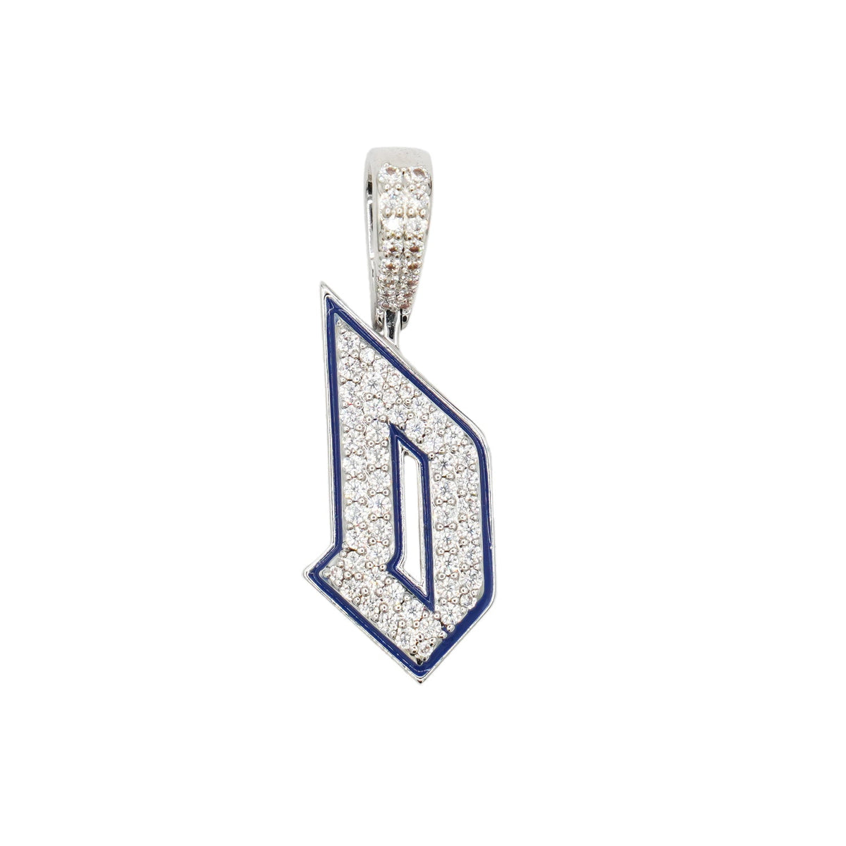 Duquesne Dukes Logo in White Gold