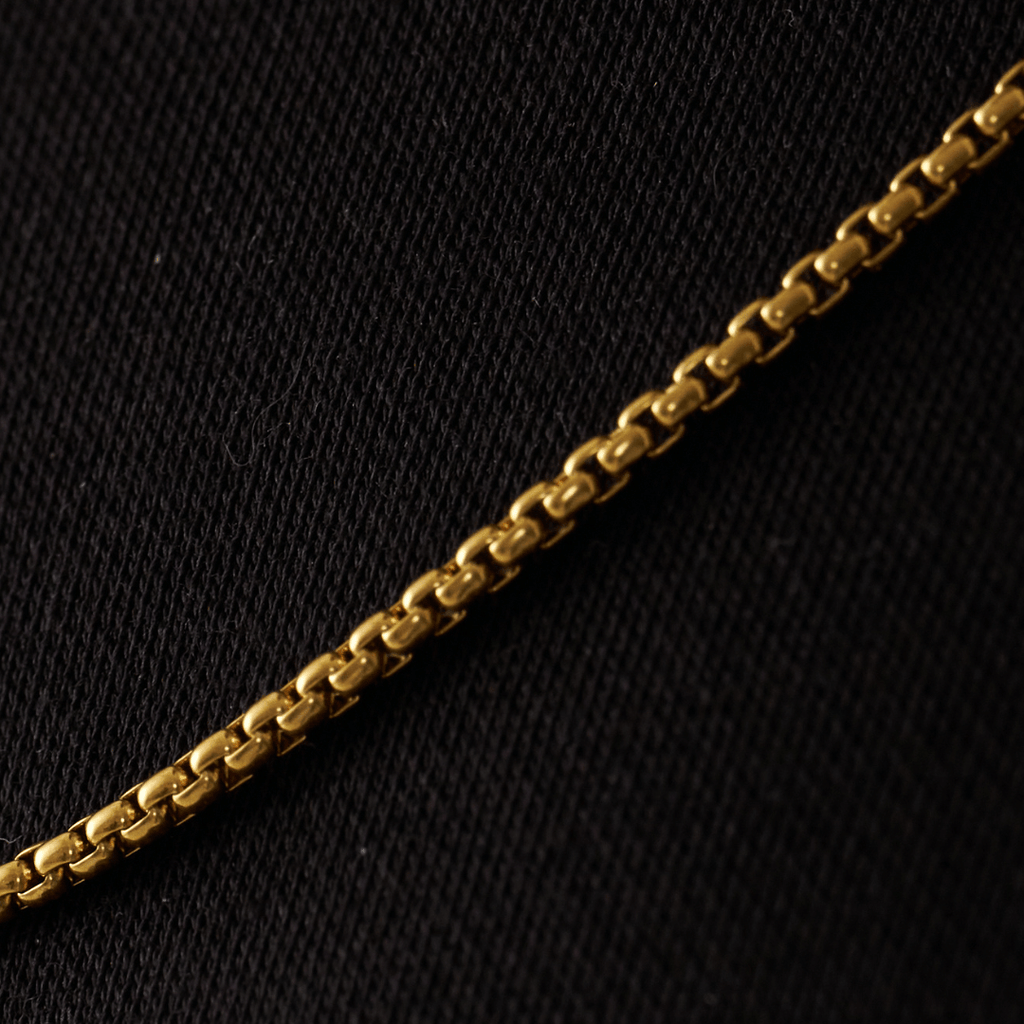 Round Box Chain (Gold) 2mm