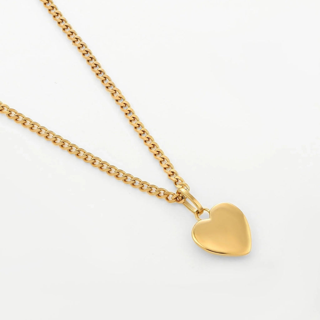 Heart Pendant w/ Cuban Chain