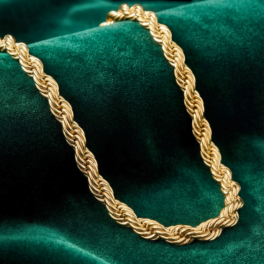 Rope Chain (Gold) - 6mm