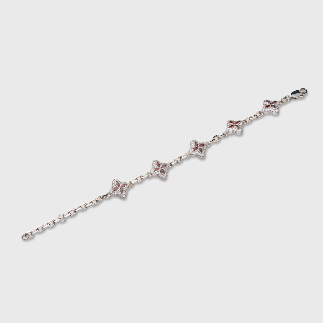 Red Clover Icon Bracelet