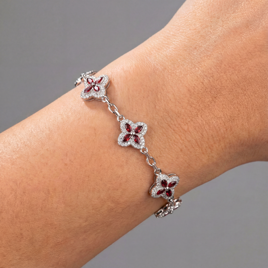Red Clover Icon Bracelet