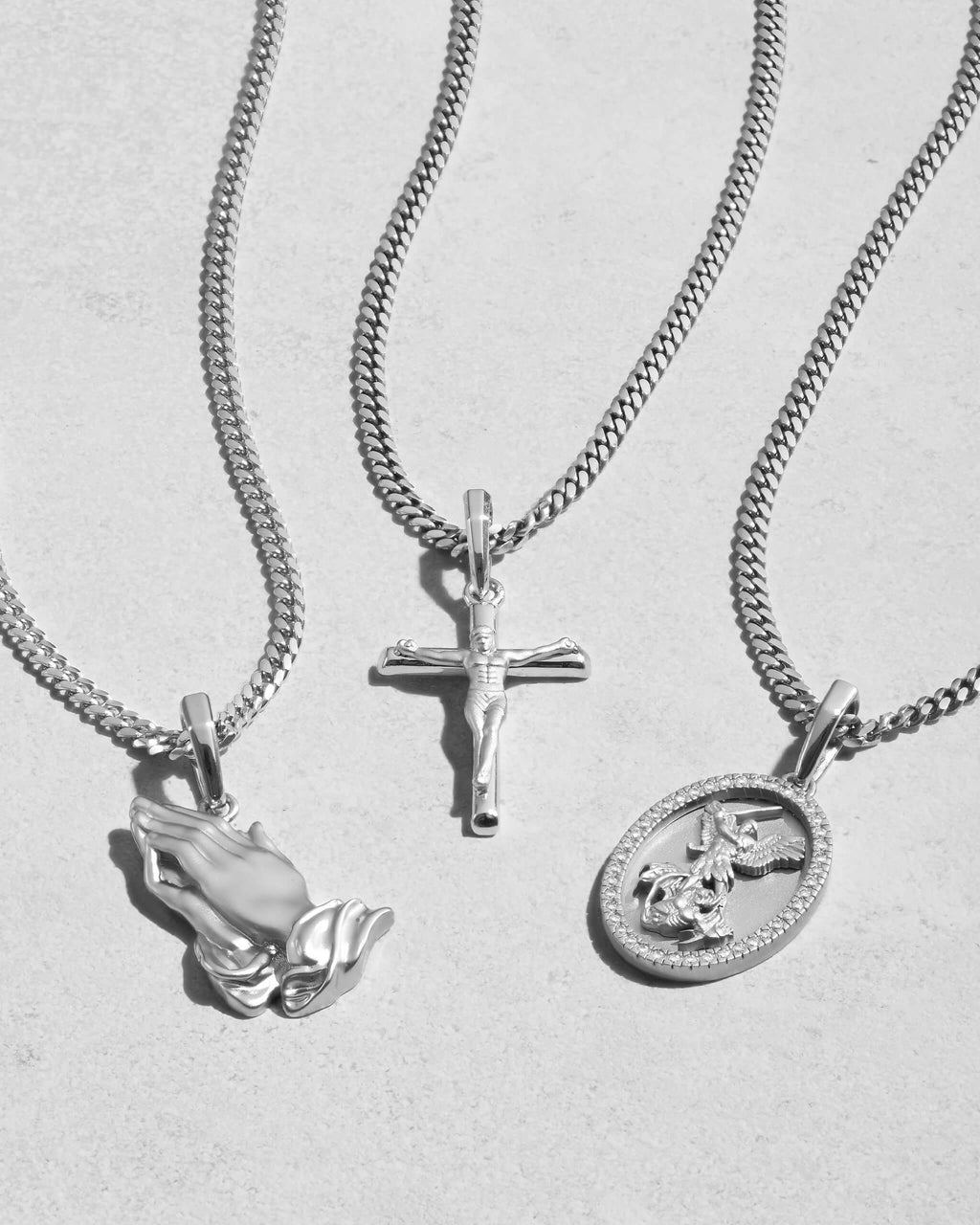 Youth Studded St. Michael Pendant