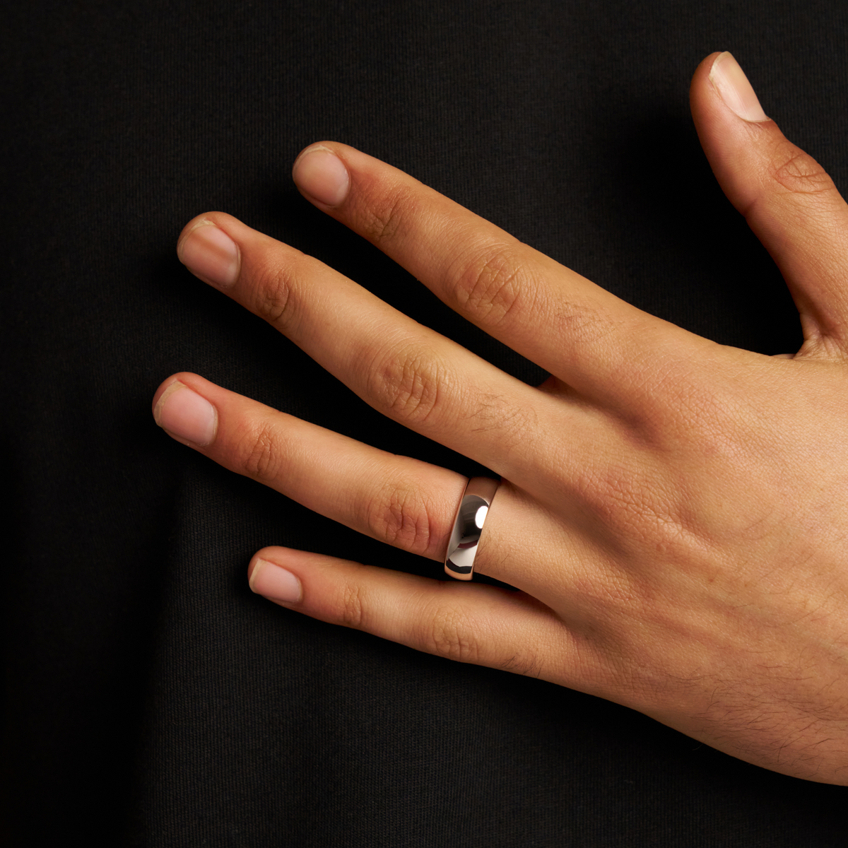 Rounded Ring (Silver) 7mm | Tungsten