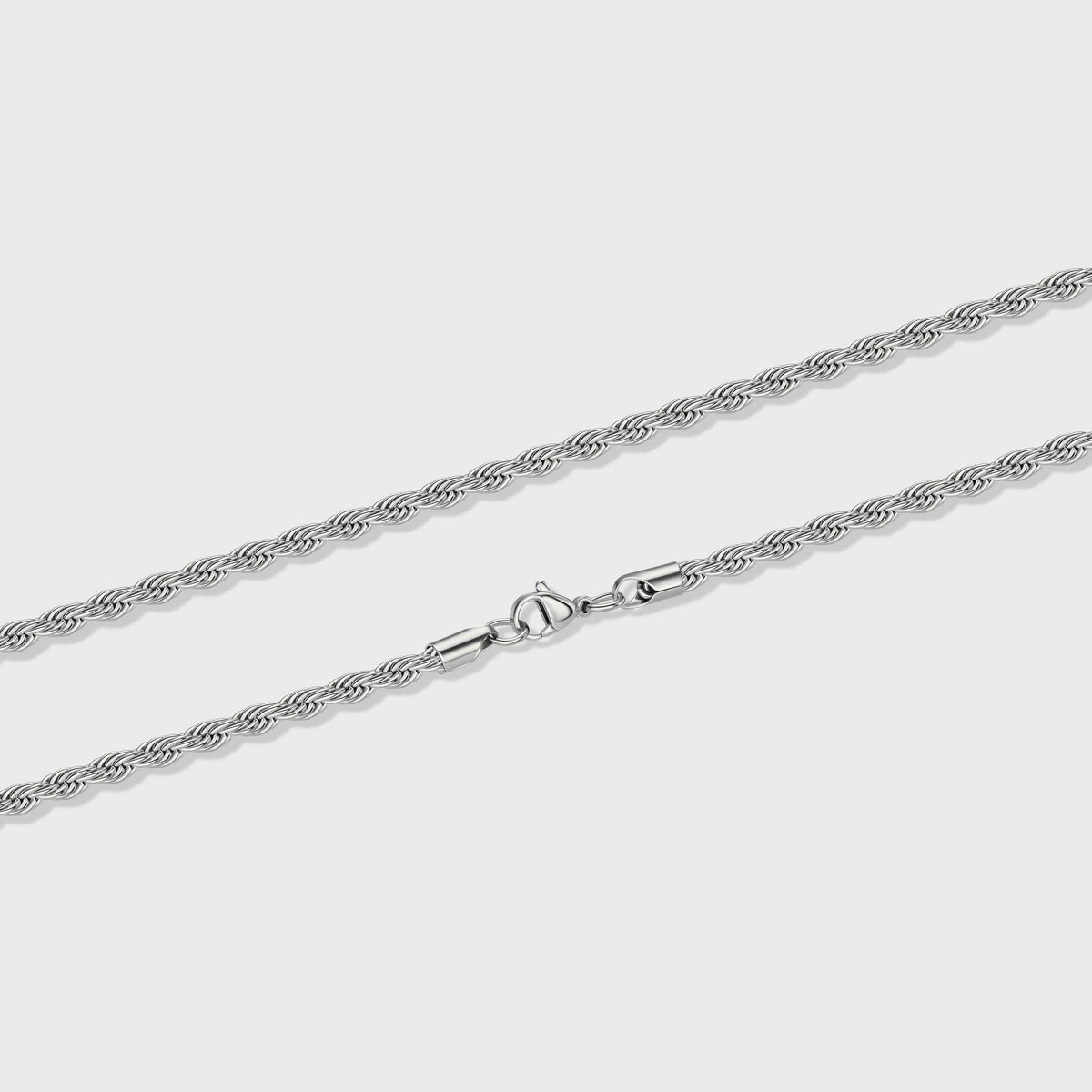 Women's Cuban 5mm + Rope 4mm Stack (Silver)