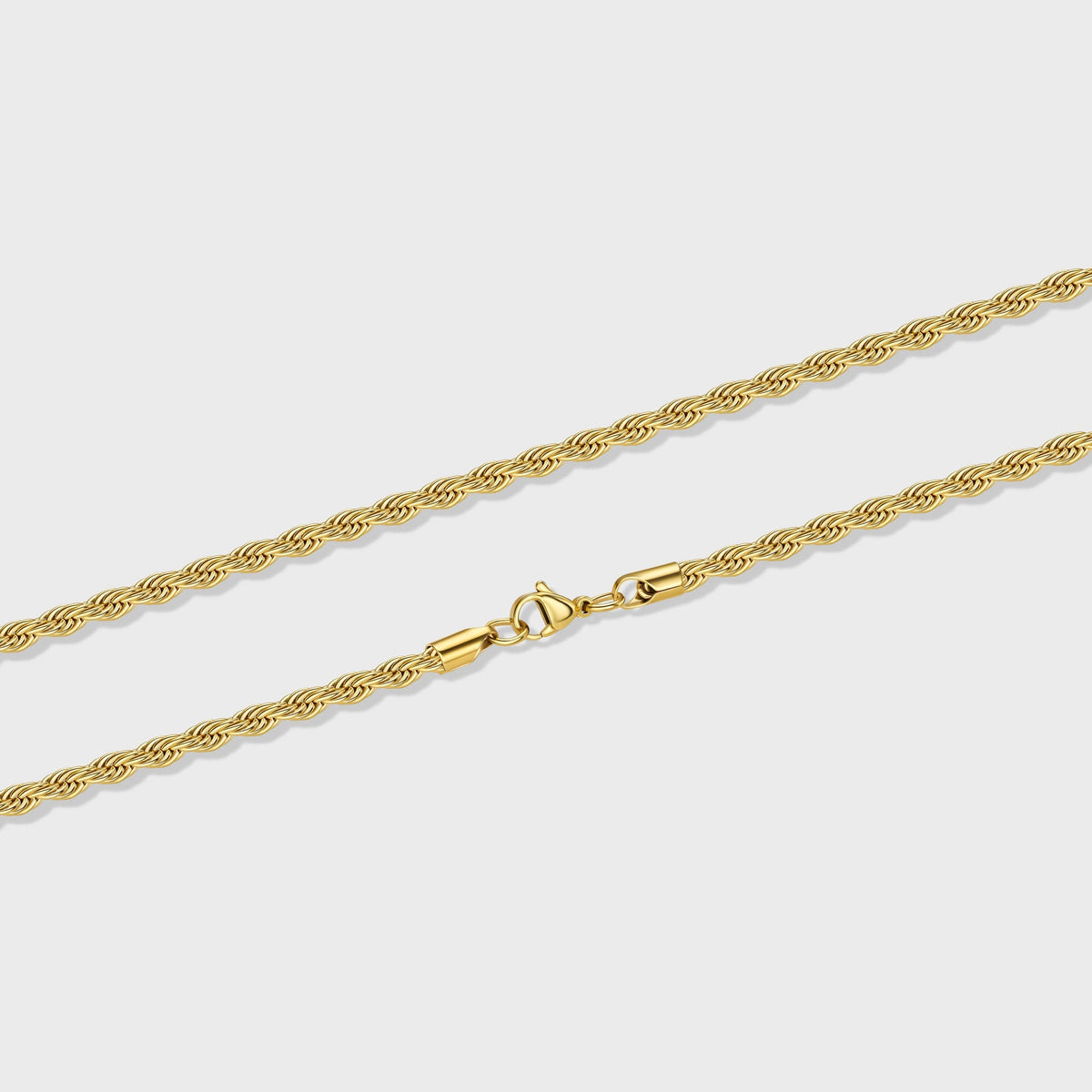 Women's Rope Chain (Gold) - 4mm