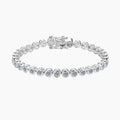 Round Bezel Tennis Chain Bracelet