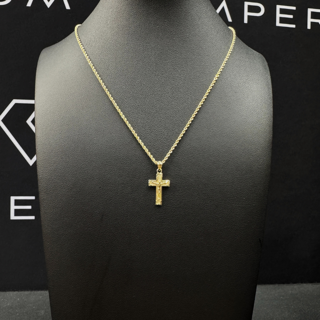 Solid Gold Cross Pendant