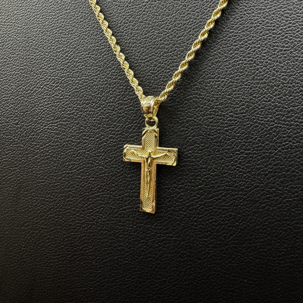 Solid Gold Cross Pendant
