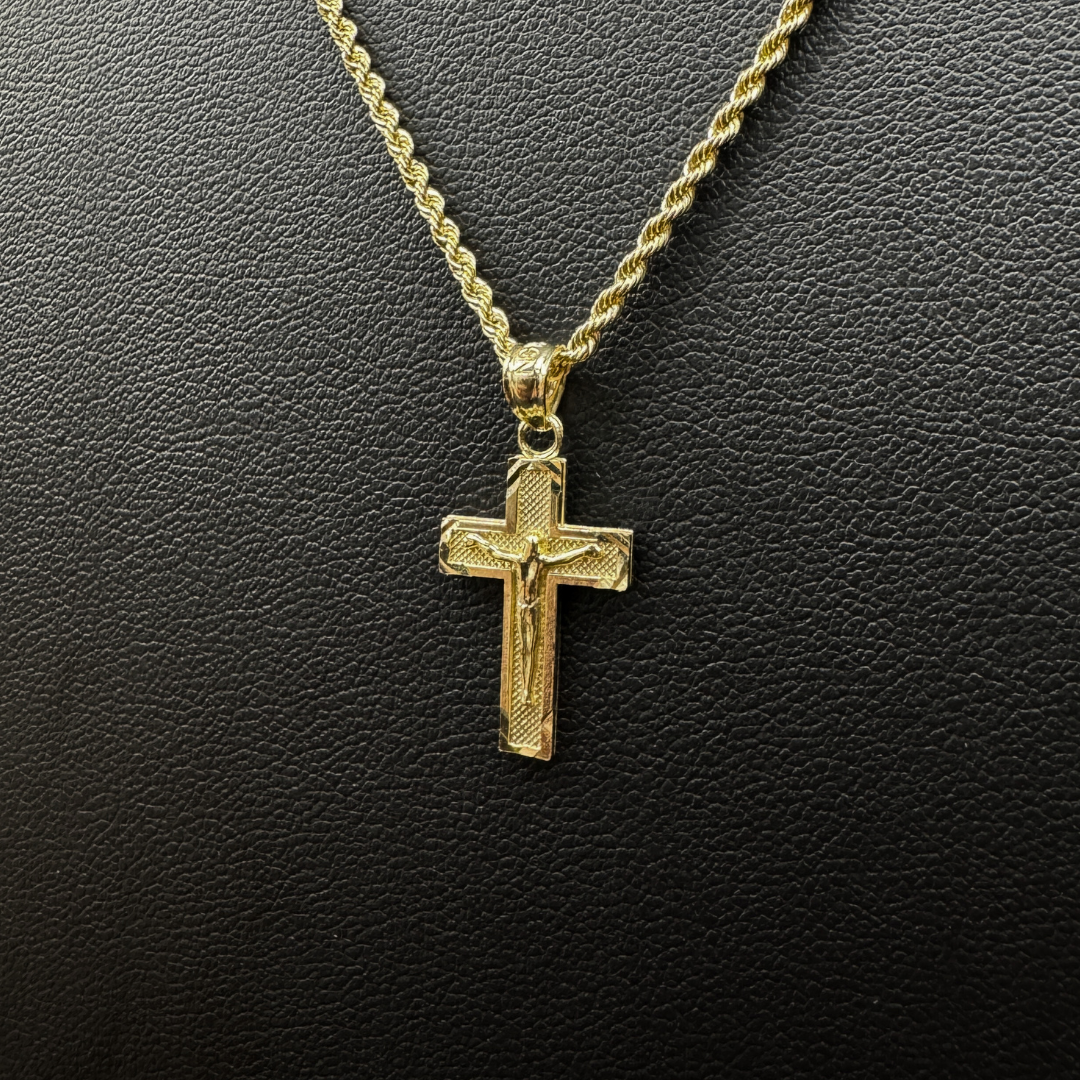 Solid Gold Cross Pendant