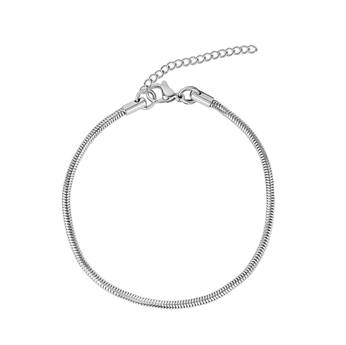 Round Snake Chain Anklet | 2.5MM