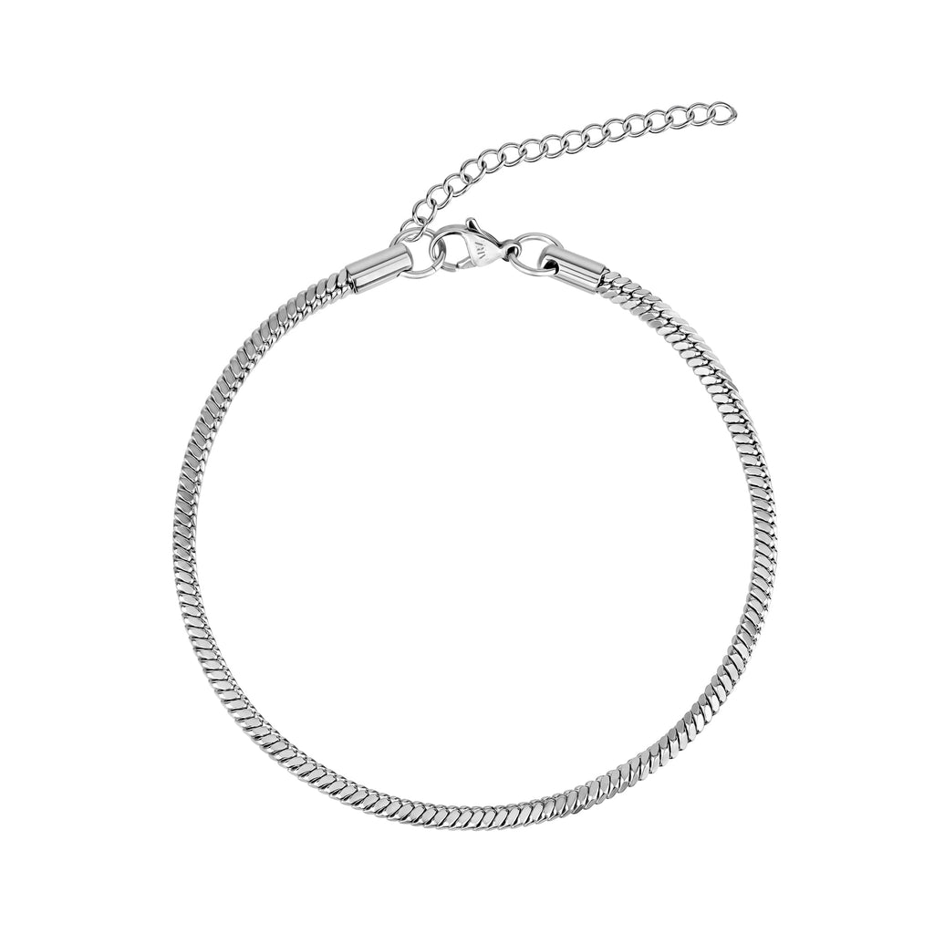 Square Snake Chain Anklet | 3MM