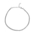 Flat Curb Chain Anklet | 4MM
