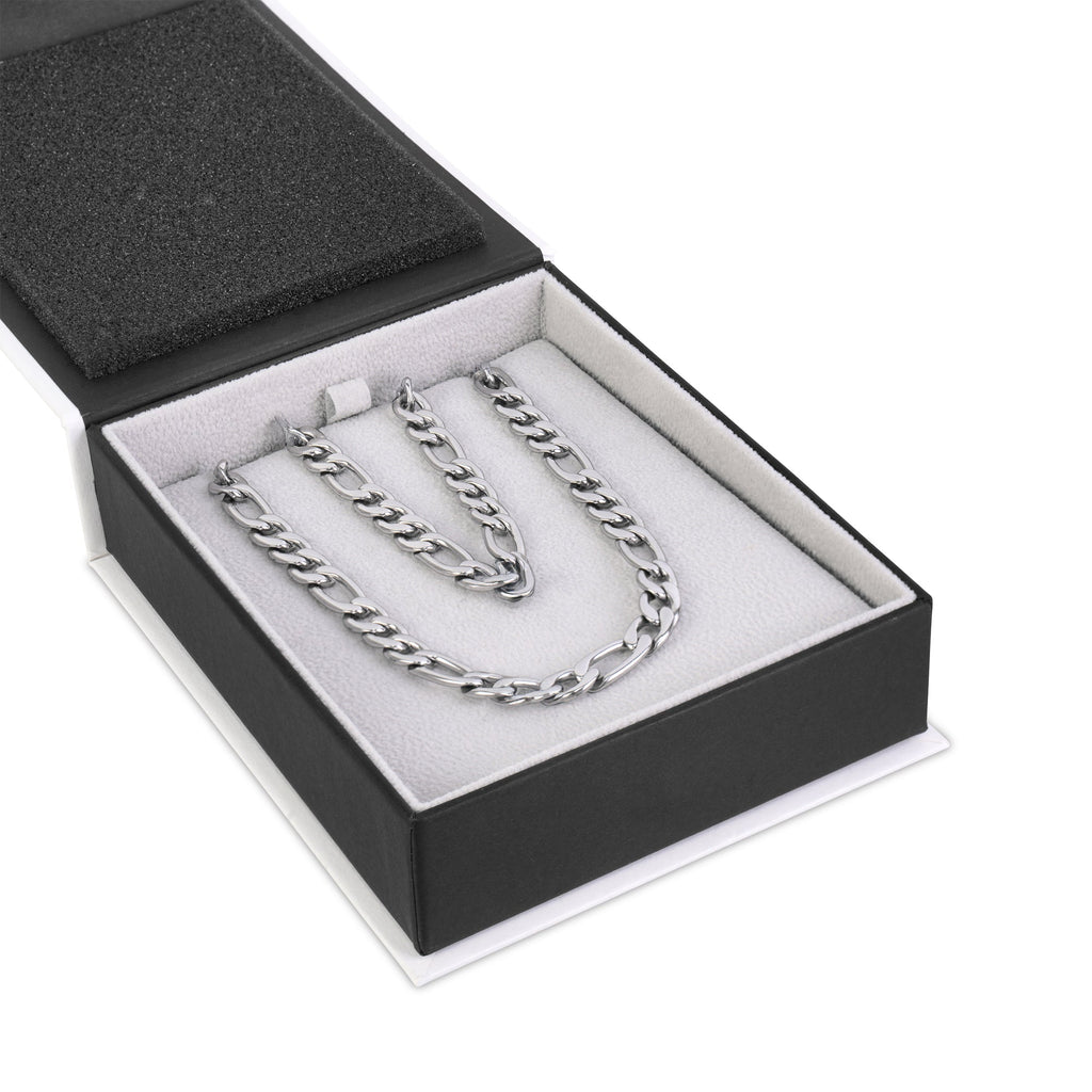 7mm Figaro Set | Silver