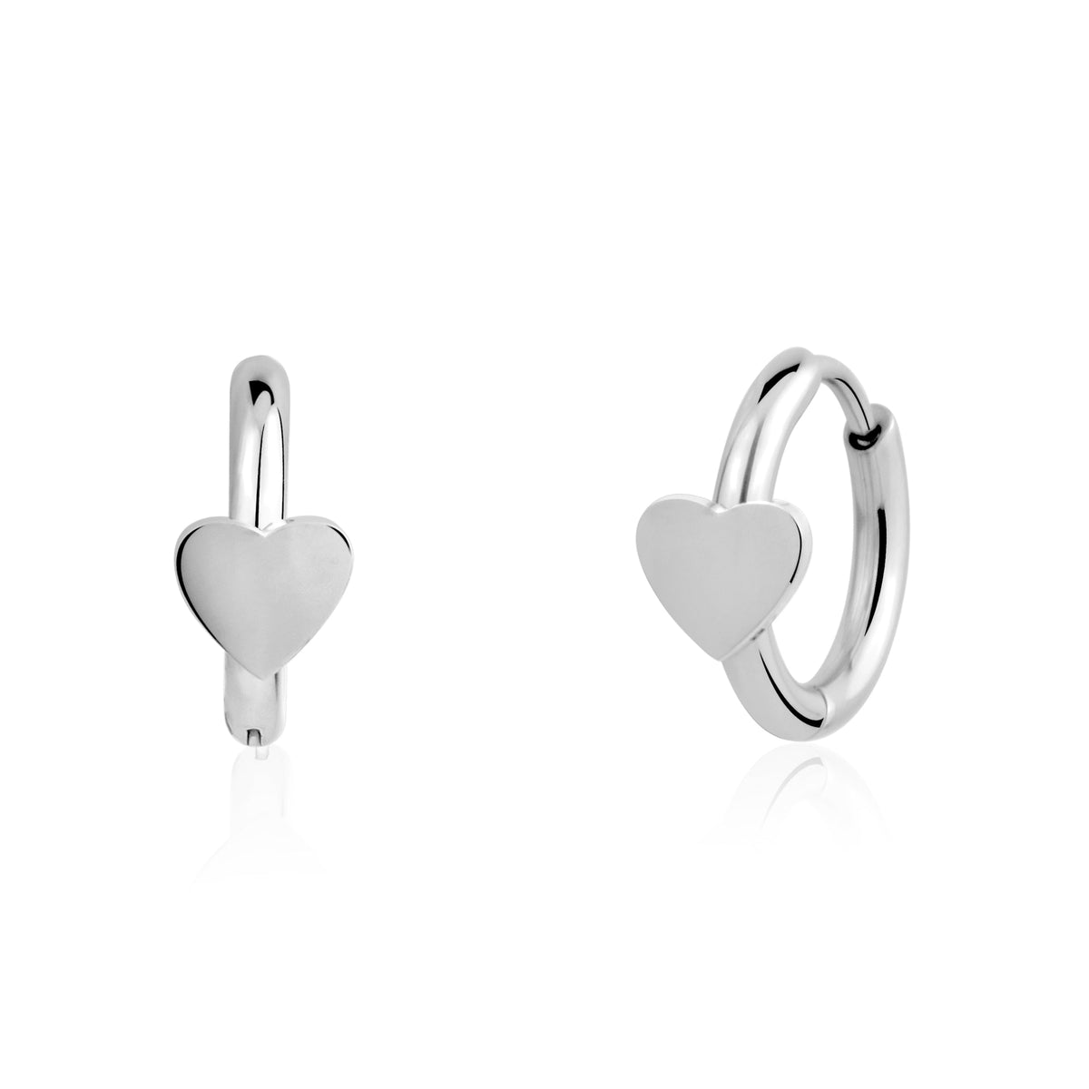 Heart Huggie Earrings