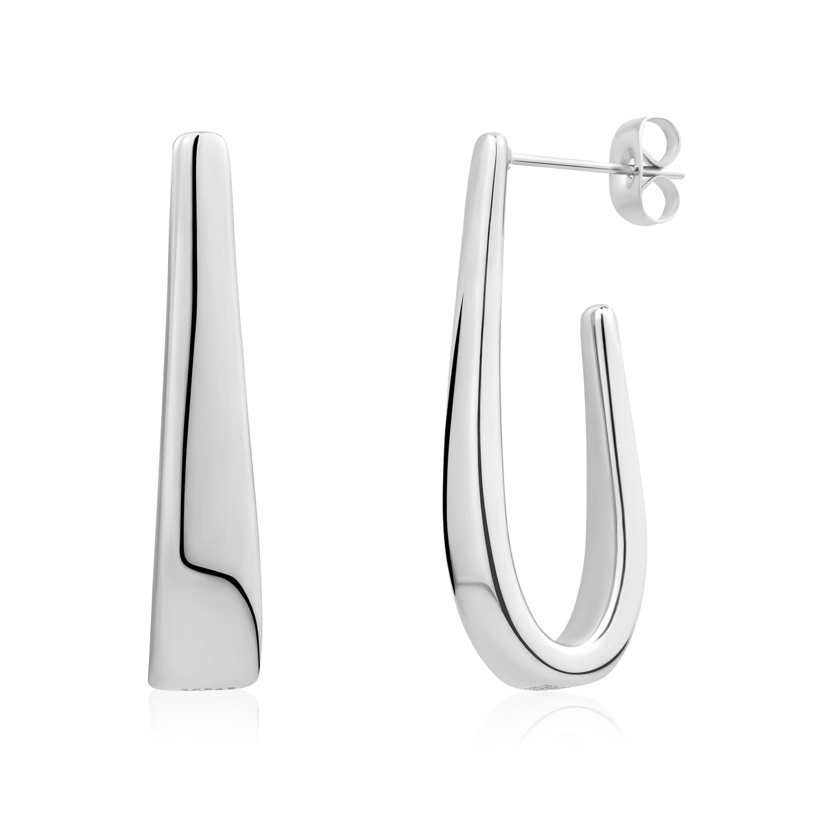 Modern Curve Stud Earrings