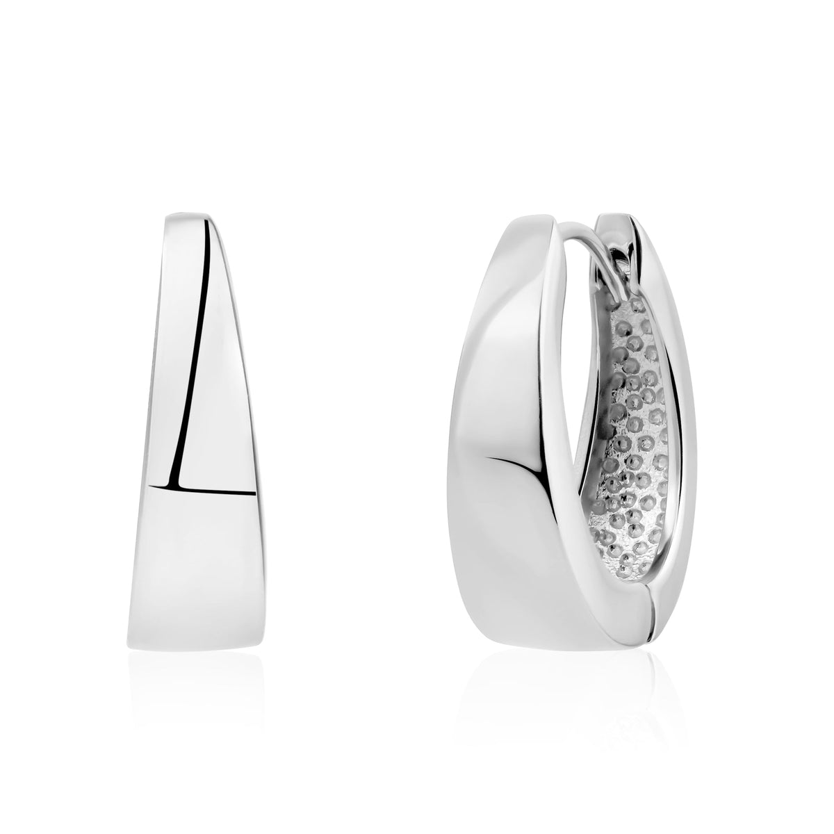 Tapered Shine Hoops