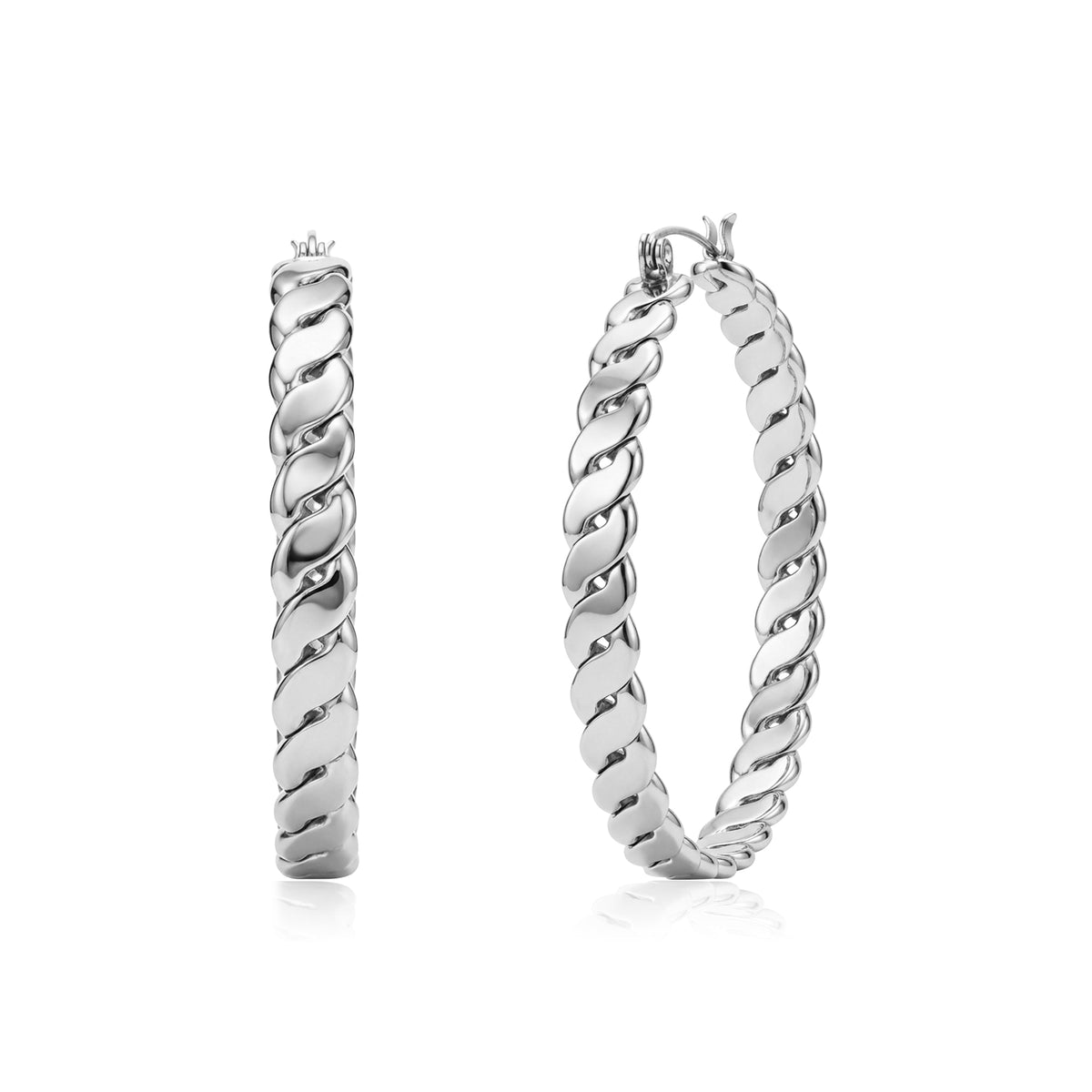 Classic Rope Hoop Earrings