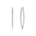 Twist Oval Hoop Earrings