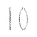 Twisted Rope Hoop Earrings