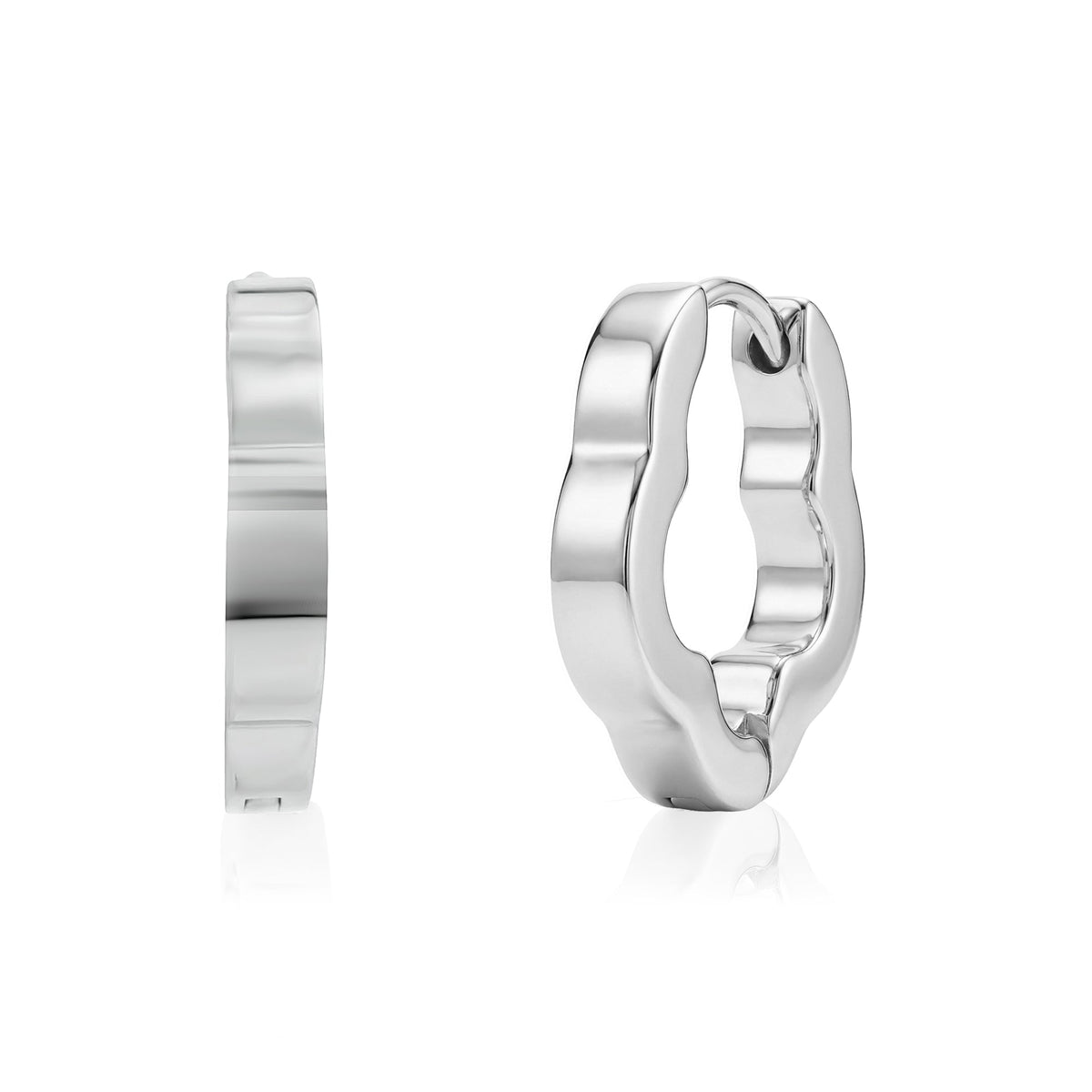 Clover Shape Huggie Earrings