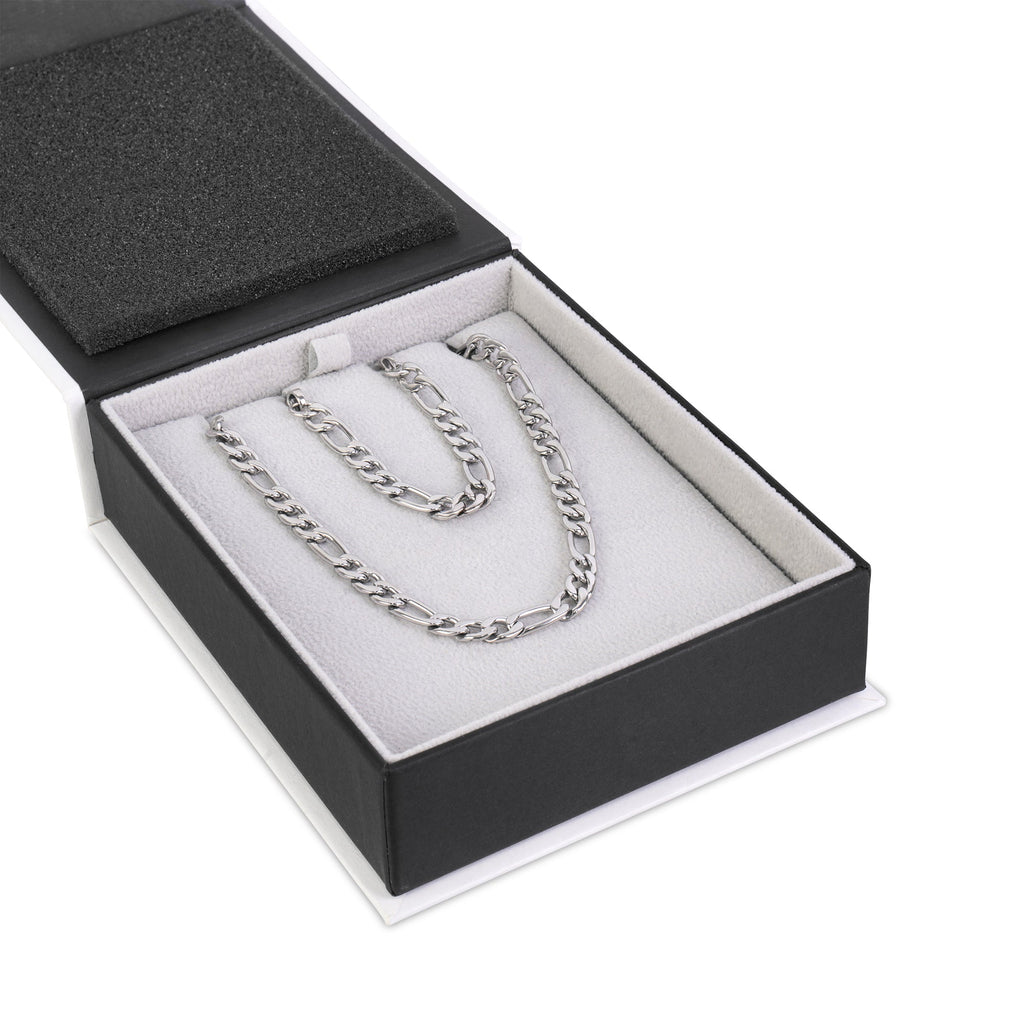 5mm Figaro Set | Silver