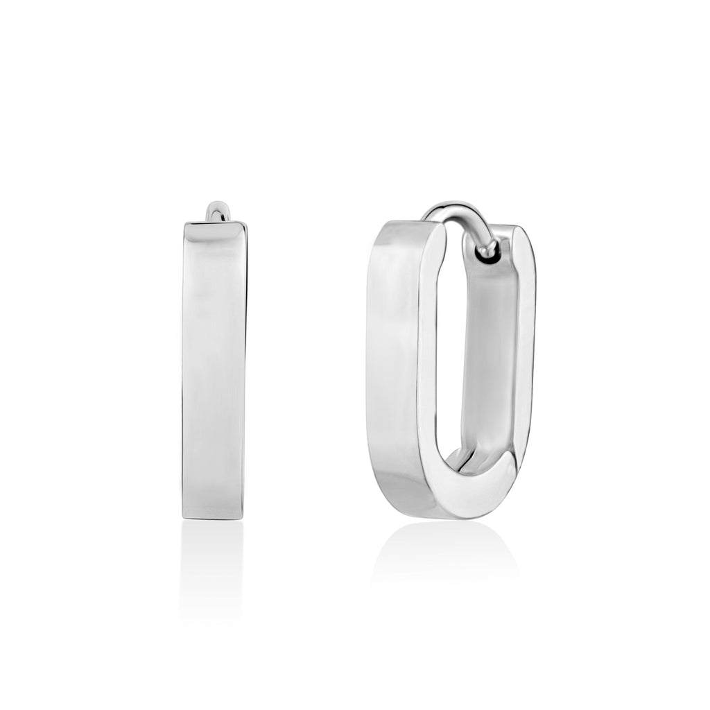 Oval Huggie Earrings | 17MM