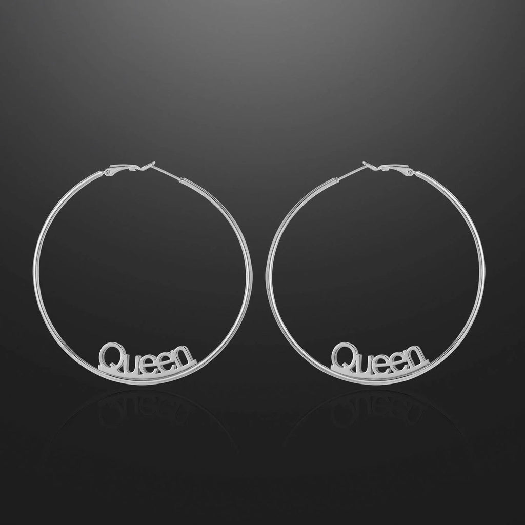 Name Hoop Earrings