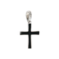 Simple Micro Cross Pendant in Sterling Silver
