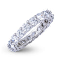 Round Cut Eternity Lab Diamond Band Ring in Platinum - 3.8mm