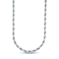 Rope Necklace in Sterling Silver - 6mm