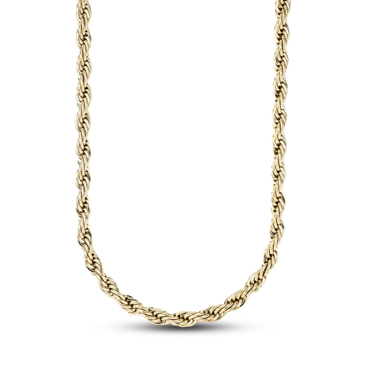 Rope Necklace in Yellow Gold Vermeil - 6mm