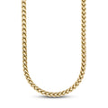 Franco Chain in Hollow Yellow Gold - 6mm