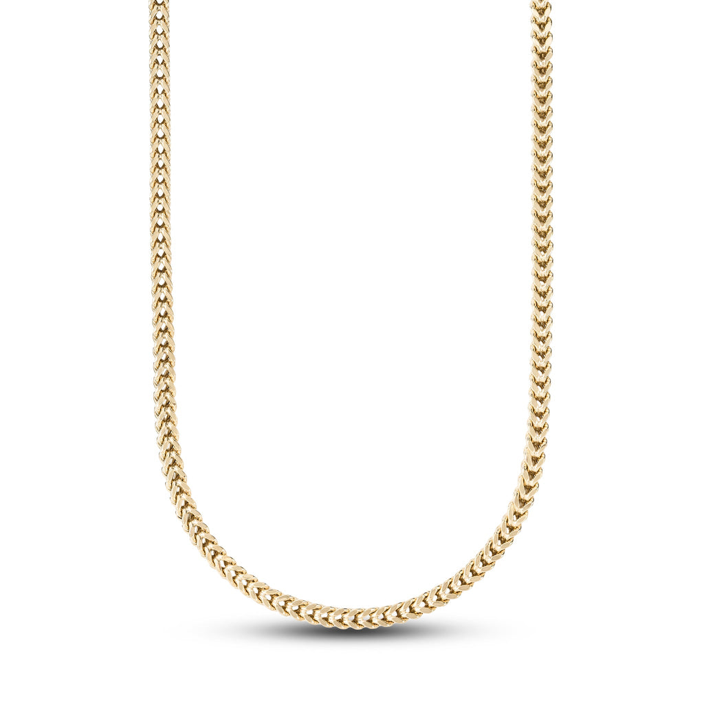 Franco Chain in Hollow Yellow Gold - 4mm