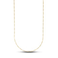 Figaro Chain in Hollow Yellow Gold - 2mm