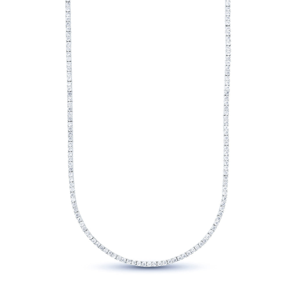 Moissanite Diamond Tennis Chain in Sterling Silver - 2mm