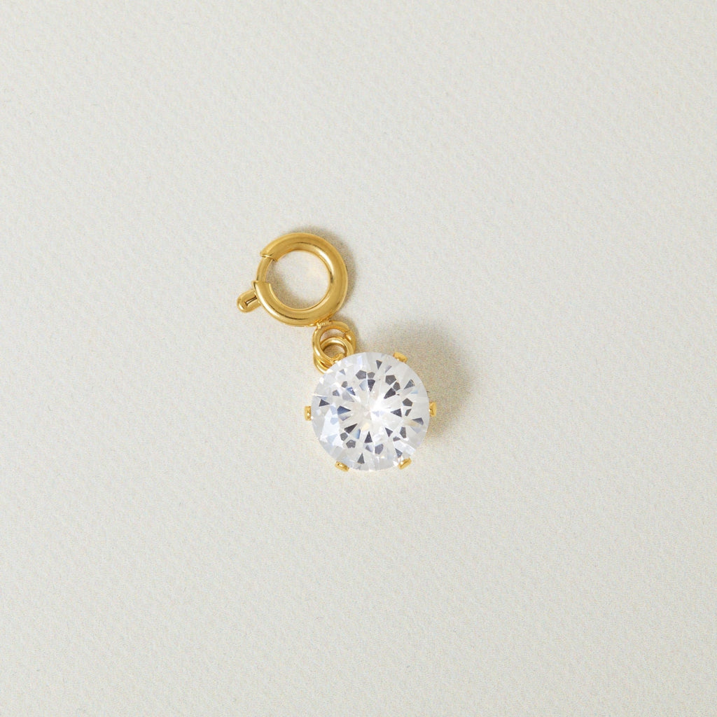 Solitaire Stone Charm
