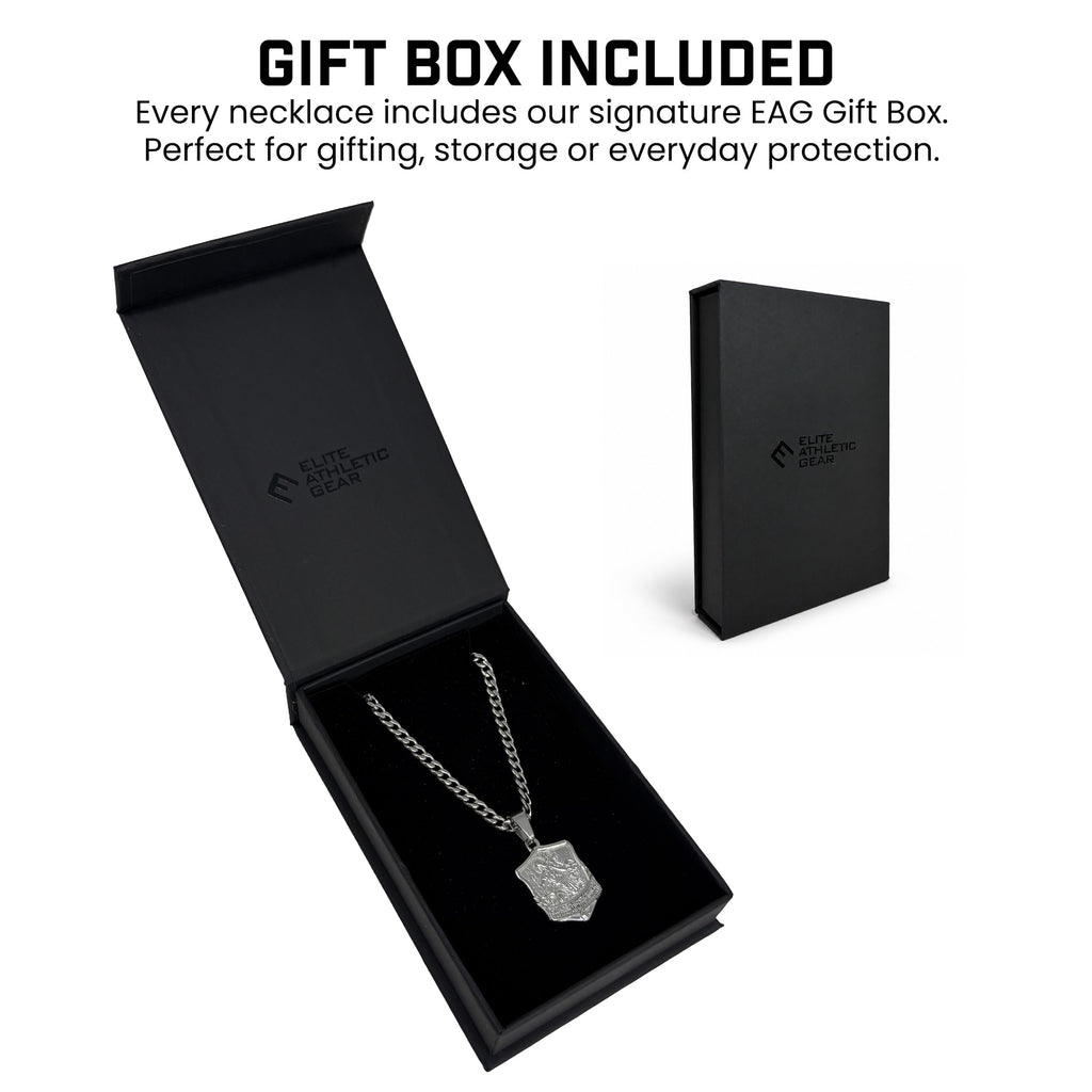 Pro Saint Christopher Pendant Necklace - Stainless Steel