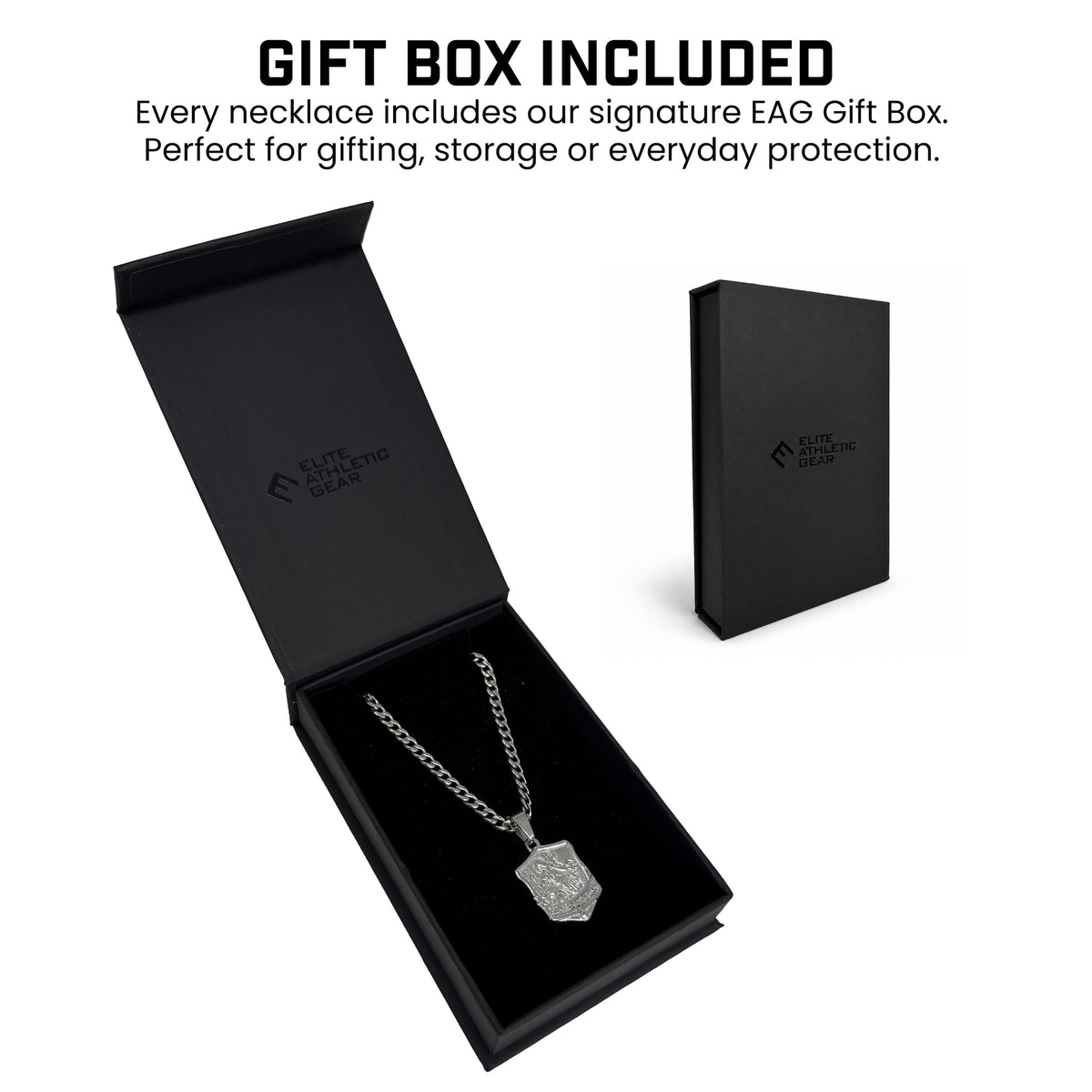 Pro Saint Christopher Pendant Necklace - Stainless Steel