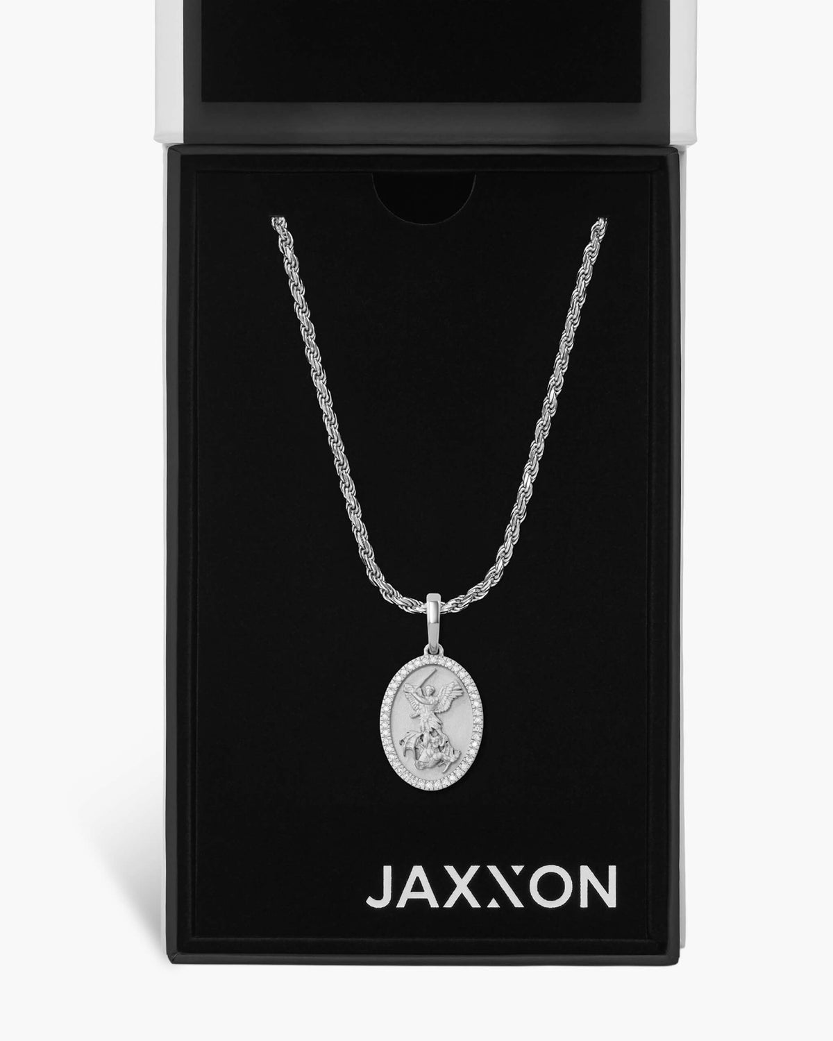 Studded St. Michael Pendant