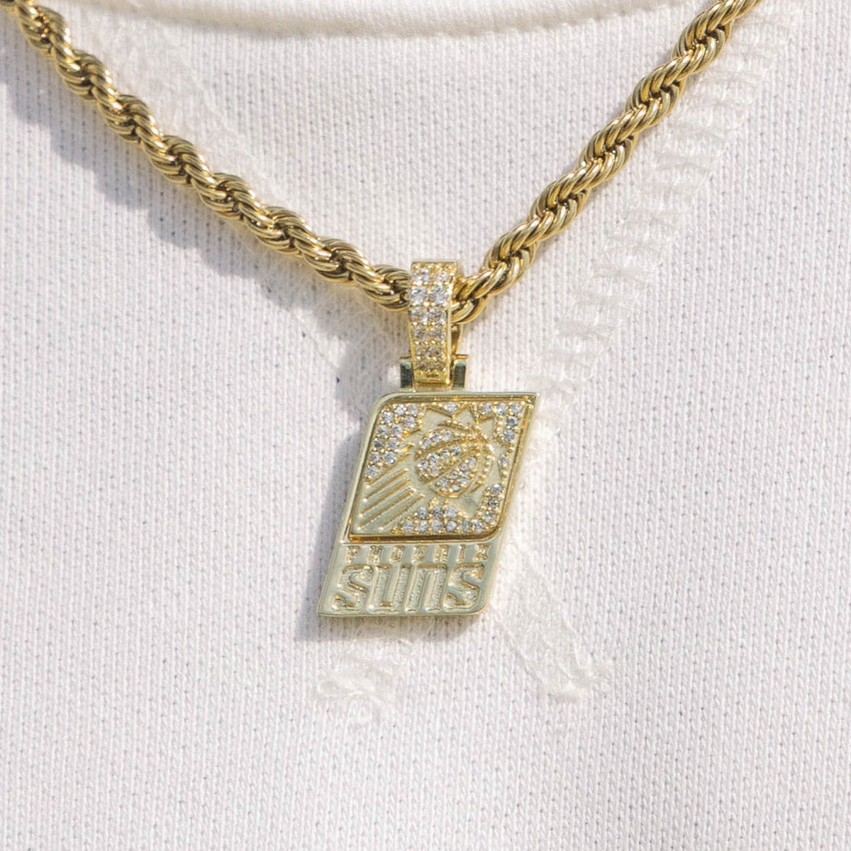 Phoenix Suns Official NBA Micro Logo Pendant