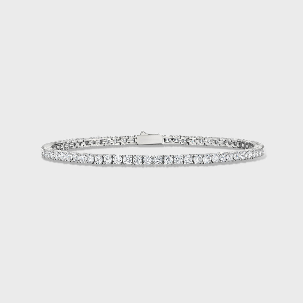 Tennis Chain + Bracelet (Silver) - 3mm
