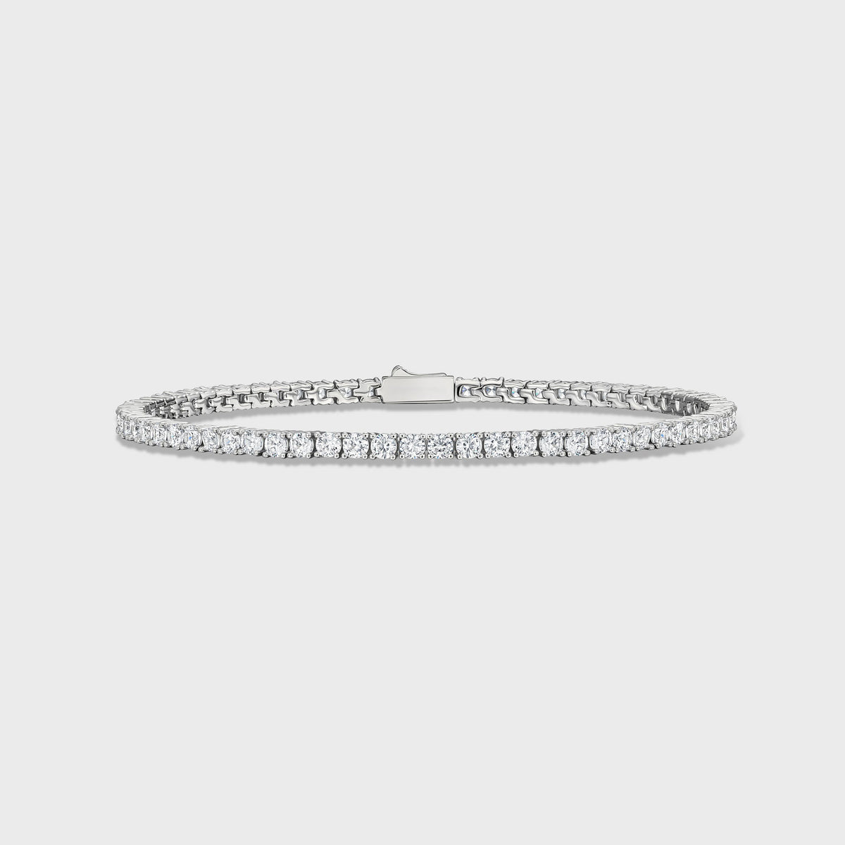 Tennis Chain + Bracelet (Silver) - 3mm