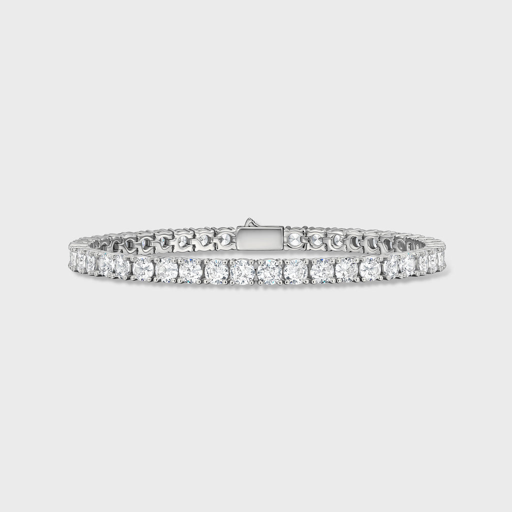 Tennis Chain + Bracelet (Silver) - 5mm
