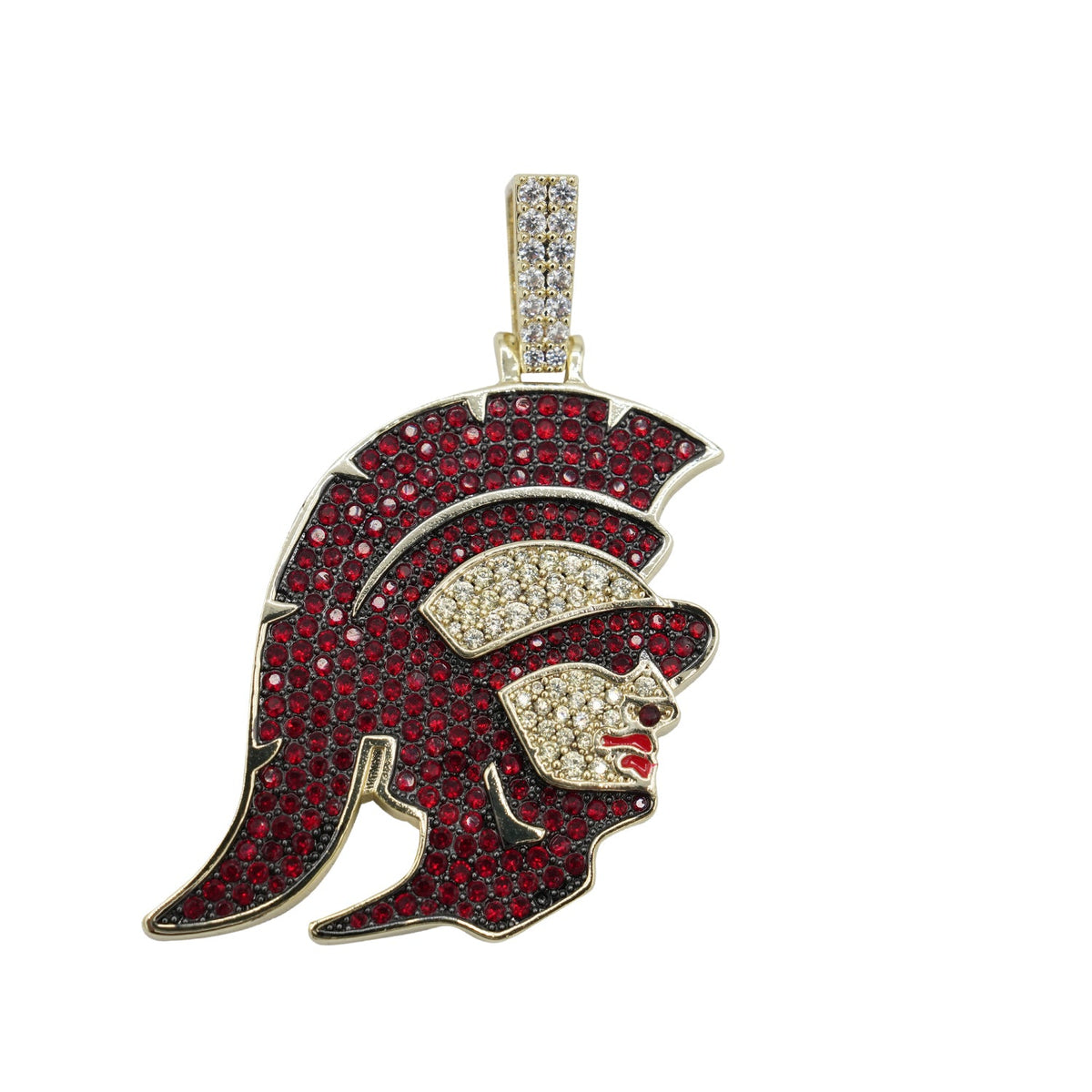 USC Trojans Head in Yellow Gold