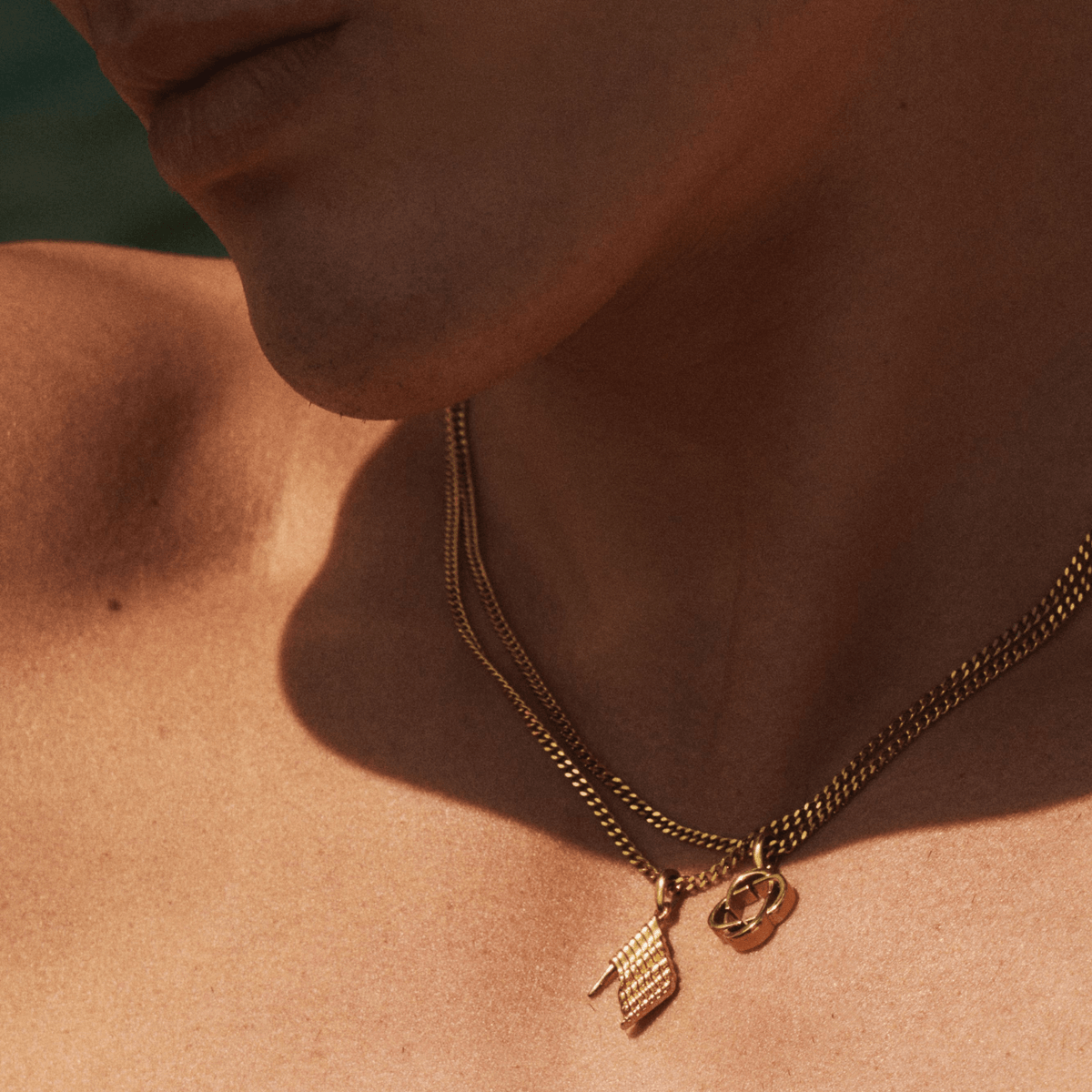 Clover Logo Pendant (Gold)